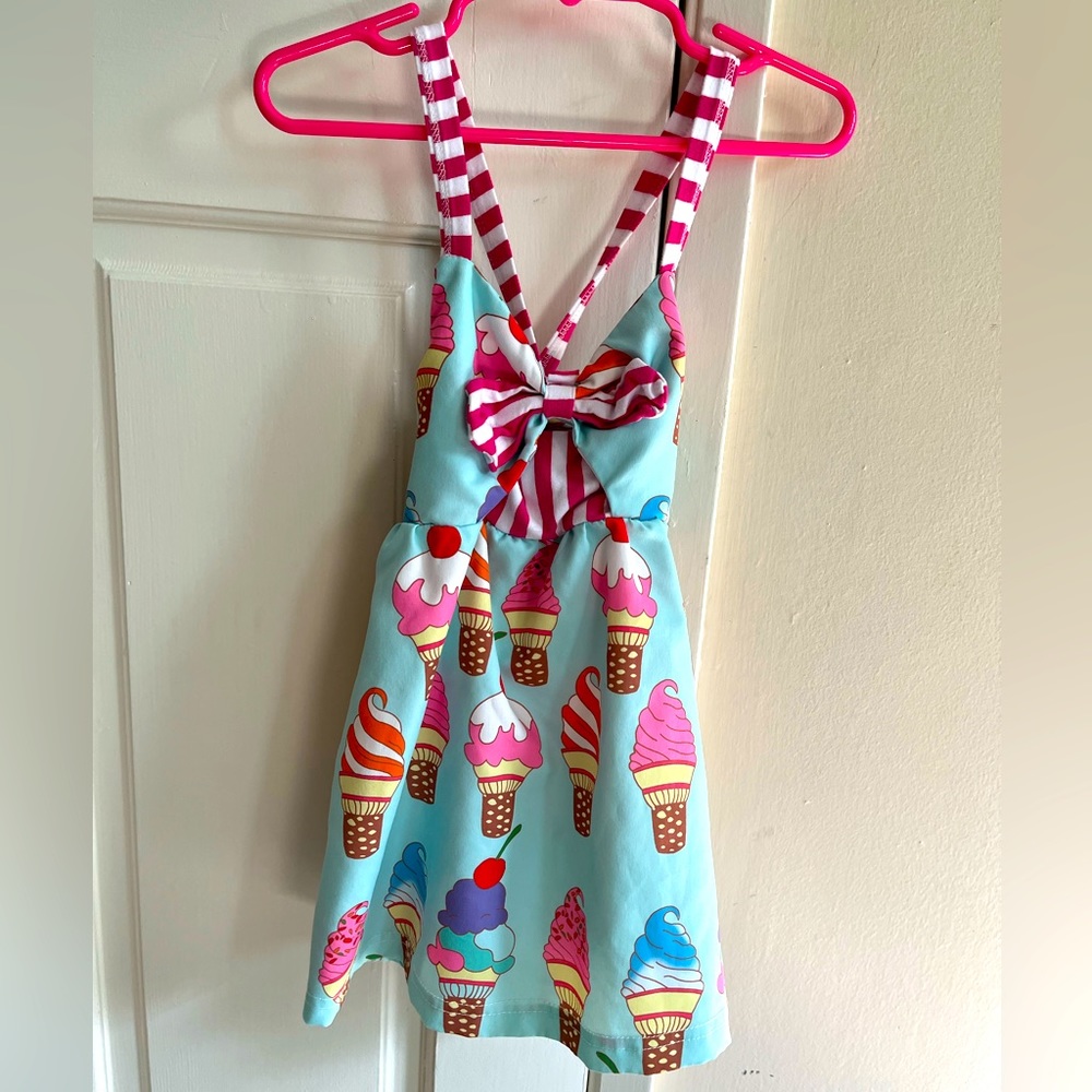 Retro Ice Cream Lace-Up Dress - Extra Cute!!